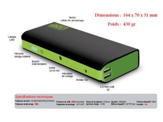 Mini Booster 600 A de Batterie