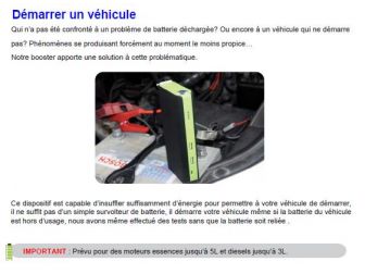 Mini Booster 600 A de Batterie